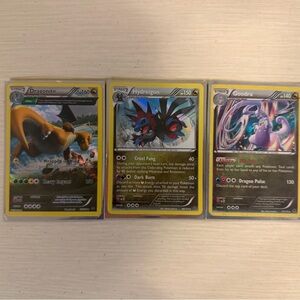 Dragonite, Hydreigon, Goodra Holo Rare Bundle